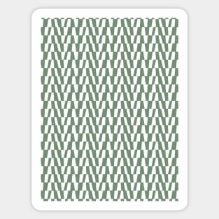 Bold Geometric Pattern 3 in green Sticker